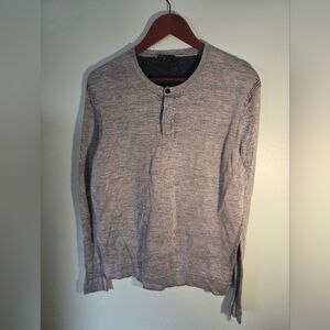 Theory Heather Gray Long Sleeve Shirt